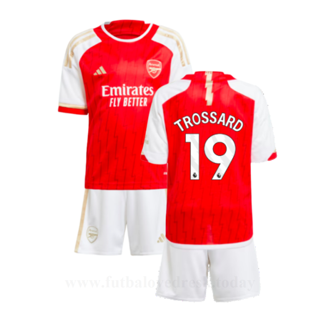 Lacné Futbalove Dresy Dětské Arsenal TROSSARD #19 Domáci Dres 2023-24